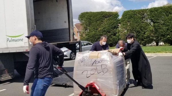 배달된 물품 운반